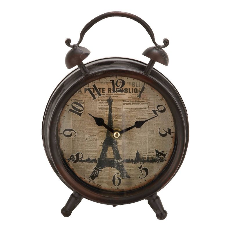 Metal Clock with Bell Style Top - Olivia & May, 1 of 7