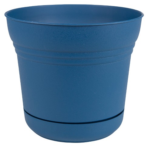 Bloem Saturn 4.5 in. H X 5 in. D Plastic Planter Blue - image 1 of 1