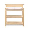 INFURNIC Decorative Storage Cabinets Universal Changing Table with Open Shelves for Nursery Organization, Brown, 40"*18"*37" - 2 of 4