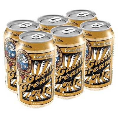 Castle Danger Cream Ale Beer - 6pk/12 fl oz Cans