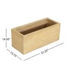 VisioGear Handmade Rectangle Planter Box, Modern Planter for Patio, Garden, Travertine, 31.25"*15.75"*14.5" - 3 of 4