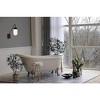 Elegant Lighting Kace 1 light Black and frosted white glass wall sconce - 2 of 4