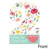 Big Dot of Happiness 2nd Birthday Tea for Two - Shaped Fill-in Invitations - Garden Second Birthday Party Invitation Cards with Envelopes - Set of 12 - 3 of 4