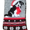 Christmas Border Collie Socks (Women's Sizes, Adult Medium) - Gray / Medium from the Sock Panda - Great for Christmas Time - 2 of 3