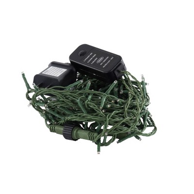 Vickerman 144 Warm White LED 2 Function Spider Light Set, 24' Christmas Light Set, Green Wire