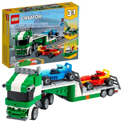 LEGO Creator 3in1 Race Car Transporter; Creative Building Toy 31113