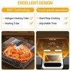 Indoor Grill Air Fryer with Visual Window, 7-in-1 Smokeless Electric Air Grill, Air Fryer/Air Crisp, Preheat Even Heat, with Stainless Steel Tongs - 4 of 4