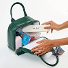 Fit & Fresh Lyon Luxe Lunch Bag with Travel Utensils and Case – Emerald Green - 4 of 4