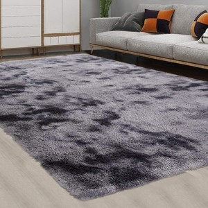 Shaggy Area Rug Modern Indoor Plush Fluffy Rugs Soft and Comfy Velvet Faux Fur Carpet Rugs for Bedroom Living Room Nursery - 1 of 4