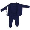 Bonsie Skin to Skin Babywear - Footie - Midnight Blue - 4 of 4