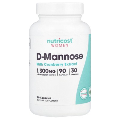 Nutricost Women, D-Mannose with Cranberry Extract, 90 Capsules