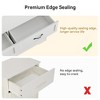 Modern 5 Drawers Dresser, Chest of Drawers Closet Organizers and Storage Clothes, Modern Dressers(White) - 4 of 4
