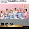 Plastic Tablecloth Disposable, Tablecloths for Rectangle Tables 54 inch. x 108 inch. Fits Tables Up to 8 Feet, Table Cloth for Party - SparkSettings - 2 of 4
