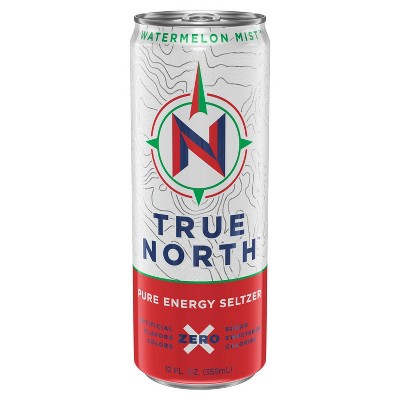 True North Watermelon Mist Energy Seltzer - 12 fl oz Cans