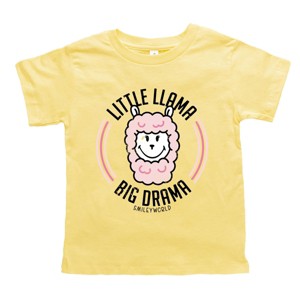 The Juniper Shop SmileyWorld Little Llama Big Drama Toddler Short Sleeve Tee - 1 of 4
