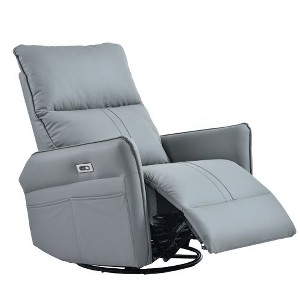 CENGHU Leather Rocking Recliner Chair, 360� Swivel Nursery Rocking Chair, Modern Glider Chair, Single Sofa Chair for Bedroom, Living Room - 1 of 4