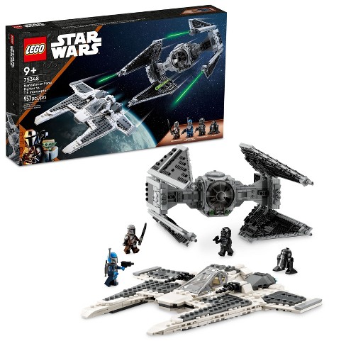 køleskab Tilståelse prop Lego Star Wars Mandalorian Fang Fighter Vs. Tie Interceptor Building Toy  75348 : Target