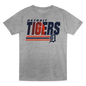 MLB Detroit Tigers Boys' Gray Poly T-Shirt - 1 of 1