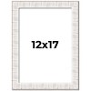 PosterPalooza | Sculpted White Picture Frame - UV Acrylic, Foam Board Backing, Hanging Hardware - 2 of 4