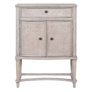 Acme Furniture Wynsor Wine Rack Vintage Bone White Finish - 1 of 4