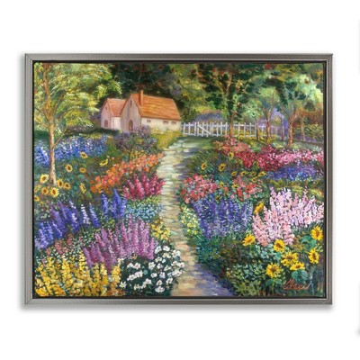 Stupell Industries Floral Cottage Gardens, 31" x 25"