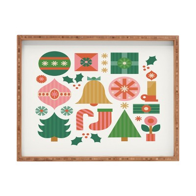 Carey Copeland Gifts of Christmas Rectangular Tray -Deny Designs