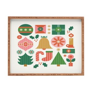 Carey Copeland Gifts of Christmas Rectangular Tray -Deny Designs - 1 of 2