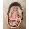 MiniMoi 3 Piece Baby Girls "Velvet Bow" Cotton Rich Velour Footie Set Pink 3 Months - 2 of 4