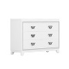 Elegant Dresser with Metal Handle and Sparkling Shiny Decoration, Storage Cabinet with 6 Drawers 4S - ModernLuxe - 4 of 4