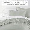 Cotton Duvet Cover Set & Insert 4PC Bundle, 300TC Sateen Vintage Washed Duvet Set with Down Alternative Comforter, All Season Bedding - Becky Cameron - 2 of 4