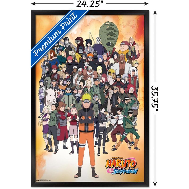 Trends International Naruto Shippuden - Group Framed Wall Poster Prints, 3 of 7