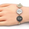 RMZ GOLD NYC 14K GOLD CUBAN CURB COIN BRACELET 8'' GUADALUPE 14K GOLD PLATED - 2 of 2
