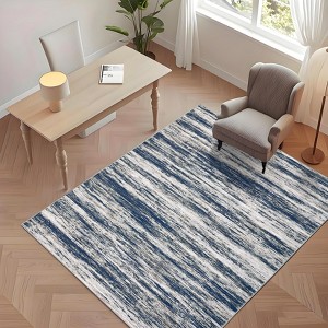 Area Rug Modern Abstract Living Room Area Rug with Non-Slip Backing Soft Foldable Rugs for Bedroom Dining Room - 1 of 4