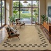 Lahome Diamond Double Frame Diagonal Faux Jute Rectangular Indoor Outdoor Area Rug - 3 of 4