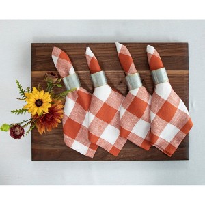Solino Home Linen Dinner Napkins | Buffalo Check - 1 of 4