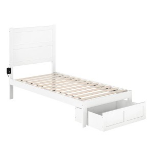 Noho Bed with Foot Drawer - AFI - 1 of 4