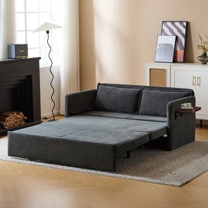 NicBex 3-in-1 Convertible Chair/Floor Bed - Sofa to Sleeper with Charging Tray Table, Fabric Upholstery - 1 of 4