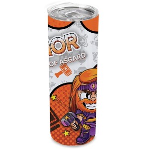 SMASHCRAFT 20 ounce Stainless Steel Double Walled Insulated Travel Tumbler Coffee Mug Cup, Thor Chibi - 1 of 1