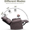 Manual Recliner Chair, 360 Degree Swivel Sofa, Pu Leather Cozy Lounge Chair with Side Pocket - 4 of 4
