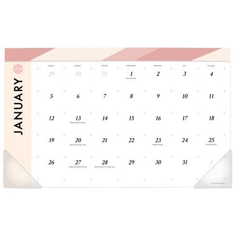 2020 Compact Desk Calendar White Create Cultivate Target