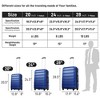 YONWAY 3 Piece Luggage sets, Expandable Lightweight Suitcase, Hardshell Suitcase with TSA Lock Spinner Wheels, 20" 24" 28" Luggage - 3 of 4