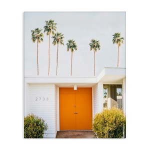 Stupell Industries Palm Springs Orange Door, 16" x 20" - 1 of 4