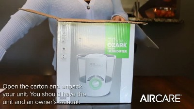 Ozark White and Green Filter-Free Steam Humidifier