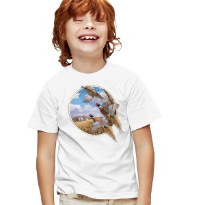Boys' Short Sleeve Wildlife October Memories Pheasants T-Shirt - 1 of 4
