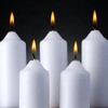Spaas Small Pillar Candles, 20 Pack Dripless Long-Burning Candles - 1.5" x 4.3" - 4 of 4