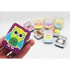 Ashley Productions® Non-Magnetic Mini Whiteboard Erasers, Color Owls, Pack of 10 - 3 of 3