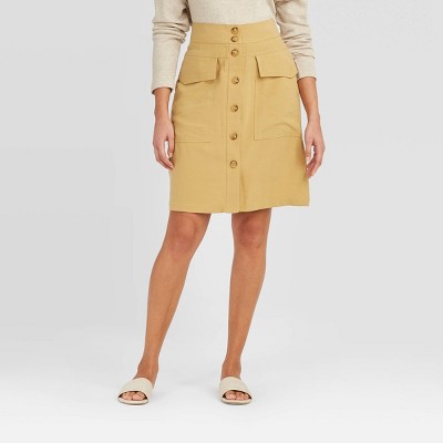 womens tan skirt