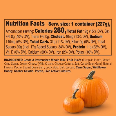 noosa Pumpkin Aussie Style Yogurt - 11g Protein 8oz