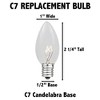 Novelty Lights Ceramic C7 Incandescent Traditional Vintage Christmas Replacement Bulbs 25 Pack - image 3 of 4