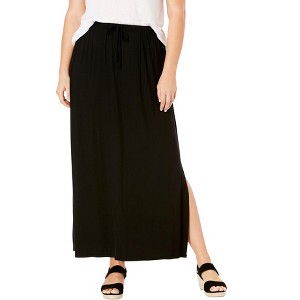ellos Plus Size Knit Maxi Skirt - 1 of 4